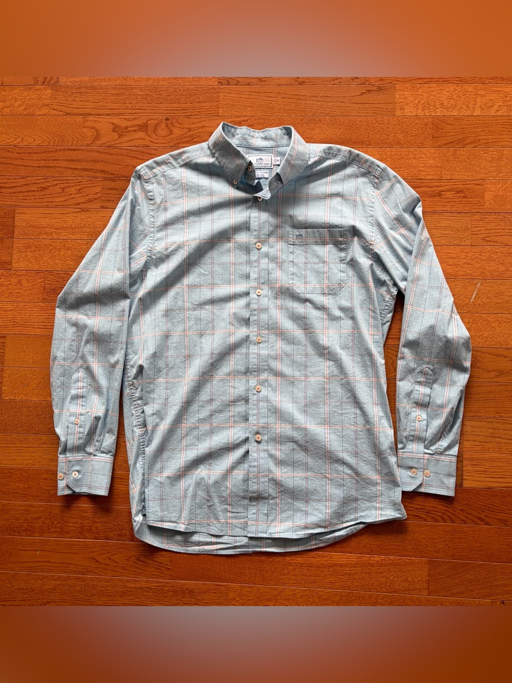 Southern Tide Coastal Passage Blue Plaid Button Down Shirt